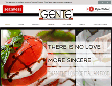 Tablet Screenshot of genteristorante.com
